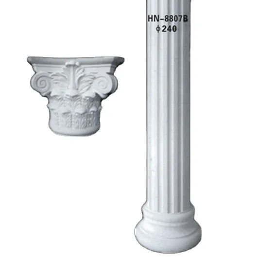 Fire Resistant Plastic PU Roman Columns for Interior Decoration