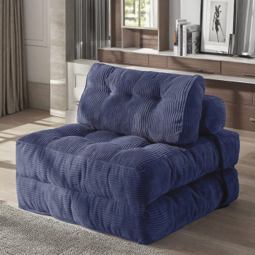 Klappsofa Bett: Cabrio -Schläfer mit Rückenstütze und Kissenmatratze