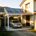 Cochera fotovoltaica residencial de estilo japonés