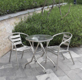 Combinación de mesas y sillas plegables al aire libre terraza jardín