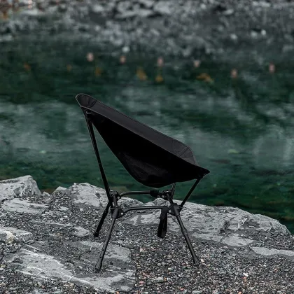 Portable Lightweight Camp Chairs Camping Aluminum Reclining Chair Camping Moon Chair