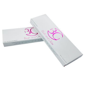 Pink Logo White Paper Custom Lipstick Box