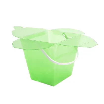 green luxury plastic gift and flower box