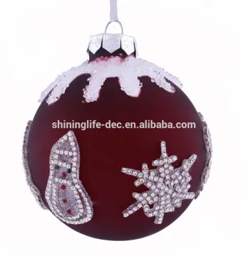 new design christmas balls with DIY stickers