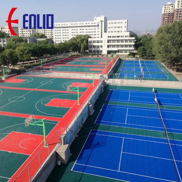 Azulejo de cancha deportiva para canchas de baloncesto al aire libre