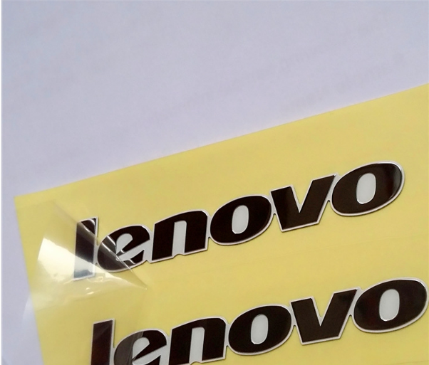 Targhetta nichelata di loghi Lenovo Logos