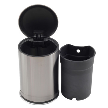 Silver Household Pedal Bin Auto-Pedal Sytem with Bucket