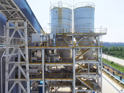 Industrial steel platform for machinery