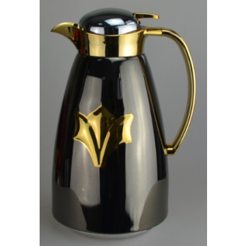 Mirror Copper color coffee pot with different pictures