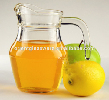 0.5 Liter juice glass pitcher with handle glass water pitcher