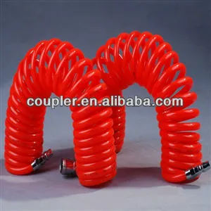 Red PU AIR Coil HOSE with Japan type connectors