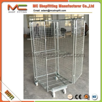 Supermarket cargo transport security roll container roll cage