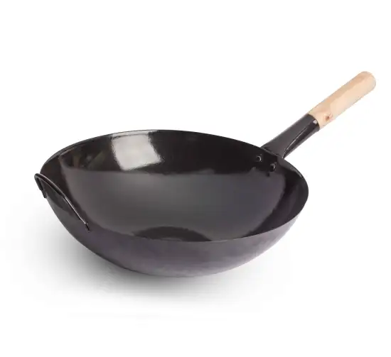 Carbon Steel Chinese Enamel Wok Pan