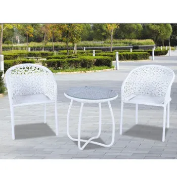 Outdoor Rattan Furniture Sets, Two Chairs and One Table