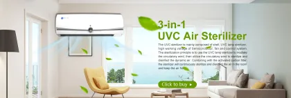 Air conditioner central UVC disinfector