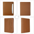 Zipper PU Leather Business Organizzatore del portfolio a foglie sciolte