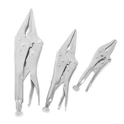 9.5 Inch Locking Pliers Long Nose Straight Jaw Vise Grip Clamp Tool