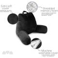 Backrest de adultos grandes con almohada lumbar de brazos