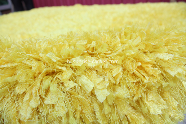 Silk Feather Elastic Yarn Mix Shaggy Rug