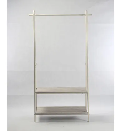 Hot Selling Iron and Wood Bathroom Racks with 2 Shelves - Classic Handmade Display Racks