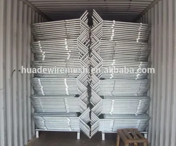 hot dipped galv. crowd control barrier