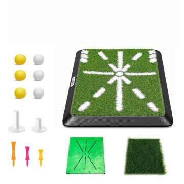 Kauçuk Base Golf Yolu Algılama Paspasları - İç mekan/dış mekan uygulaması için 2 yedek paspaslı 44x34cm