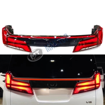 Maictop Red Black Led Tail Light Lamp voor Alphard Vellfire 2015-2021 Upgrade