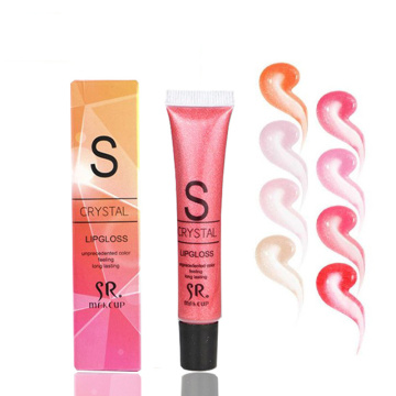 ELECOOL Candy Color Long Lasting Lip Gloss Tube 12ml Makeup Candy Color Waterproof Glitter Liquid Lipstick Cherry Lip TSLM2