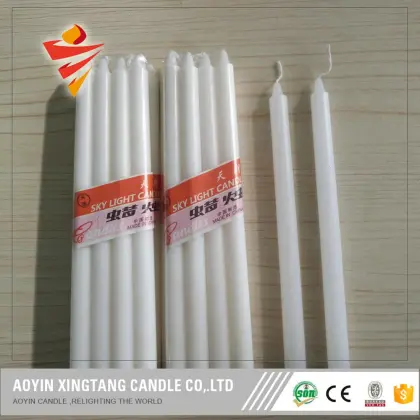 1.5x20cm Christmas white pillar candle for Mali