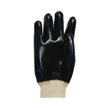 قفازات Black PVC المغلفة القطن