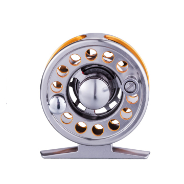 Pengilang CNC Metal Aluminium Alloy Body 2+1 Silver Ice Fishing Fly Reel