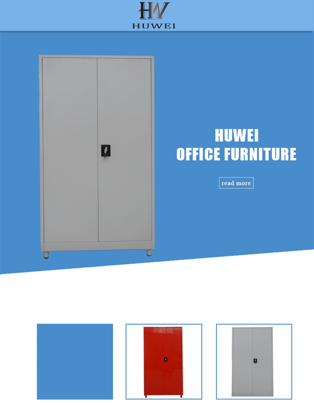 2 door steel cabinet 