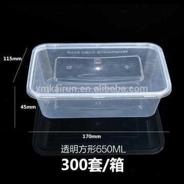 650ml disposable microwave food containers/food containers microwave/microwave food container