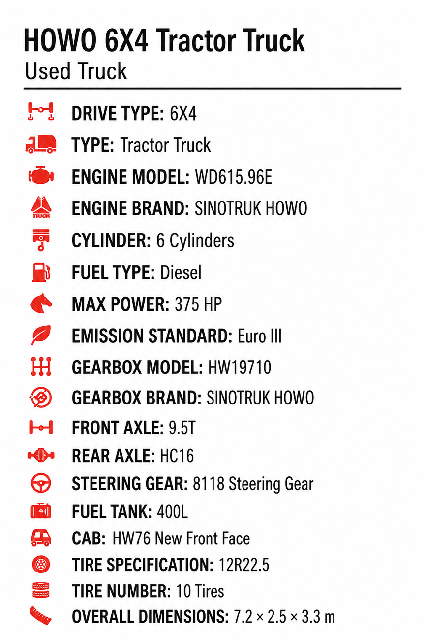 HOWO 6X4 Tractor Truck