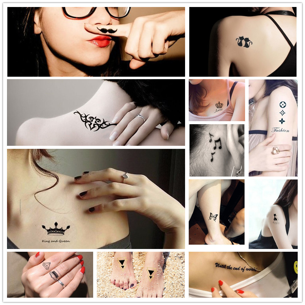 Women Body Art Henna Tattoo Stencil airbrush Painting Triangle Geometric Pattern Hollow DIY Glitter Tattoo Template Sticker