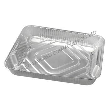 Aluminium foil container with inner holder