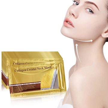 24K Gold Collagen Neck Mask: Beauty Cosmetic Products for Anti-Aging, Wrinkle Reduction, and Crystal Face Treatment