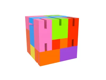 Plastic Brain Cube Transformer