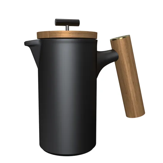 Wholesale Custom Ceramic Black Coffee Maker 600ML French Press