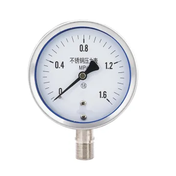 Anti corrosion stainless steel pressure gauge