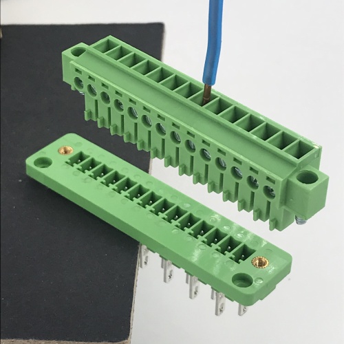 14 pin through wall mounting plug-in terminal block