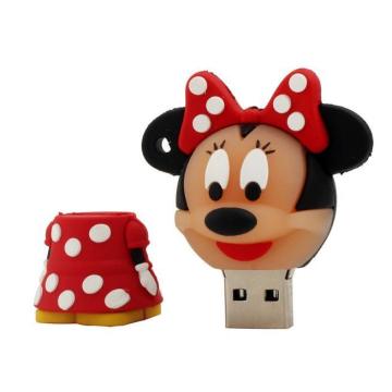 Phim hoạt hình tùy chỉnh PVC Mickey Chuột USB ổ đĩa flash