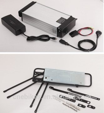 48V-15ah Rack type Li-polymer bike kit battery with charger !CE Certificate manufacturer !