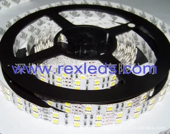 Double Line 5050 Smd Led Strip Light For Supermarket Plaza 120 Leds / Meter