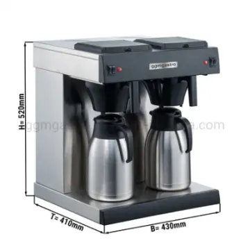 Electric Drip Coffee Makers Commercial Double Group Expresso Maker Brew Auto Coffee Machine for Restaurant