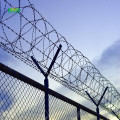 Razor wire prison fence