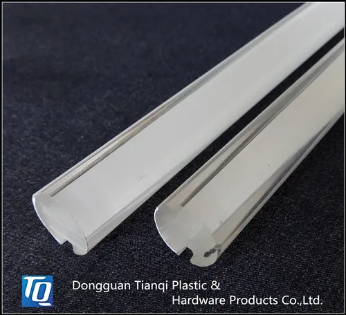 Clear/Opal Acrylic round solid rod double color LED light diffuser for decoration