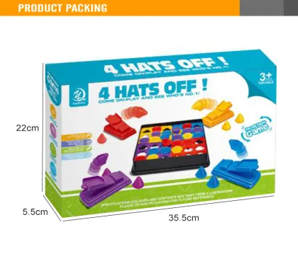 Four throwing hat brain games toy