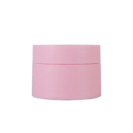 Pink Double Wall Plastic Cream Jar 30g