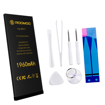 Bateria da marca Iphone 7 roomoo 1960mah para todas as baterias de celular do telefone